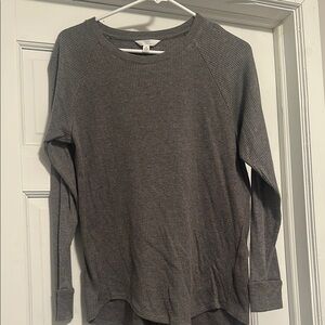 Time and Tru Women's Long Sleeve Tee - Gray